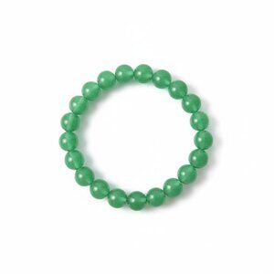 Green Aventurine Bracelet 8mm Stretch - New - Witchcore Earth